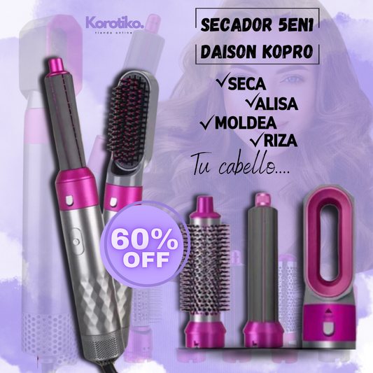 SECADOR DE PELO 5 EN 1 Kodyson Plus