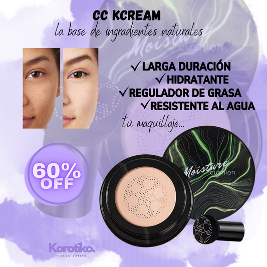 Base de maquillaje CC KCream + Brocha de Regalo